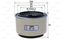 Valeo фільтр пального дизель puszkowy chrysler grand 95- фото №1