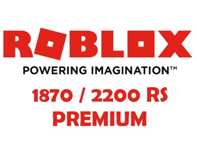 DOŁADOWANIE ROBUX ROBLOX 1870/2200 RS + PREMIUM