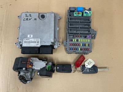 Honda cr-v iii lift 2.2 i-dtec набор do запуск бортовой компьютер 37820-rfw-g03 фото №1