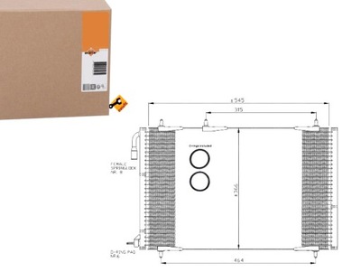 Nrf35836 конденсатор кондиционера peugeot 206/cc/sw фото №1