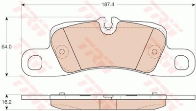 GDB1962 PADS BRAKE PORSCHE CAYENNE 10-  