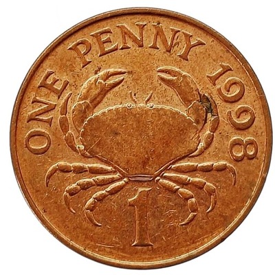 GUERNSEY 1 PENNY 1998 KRAB