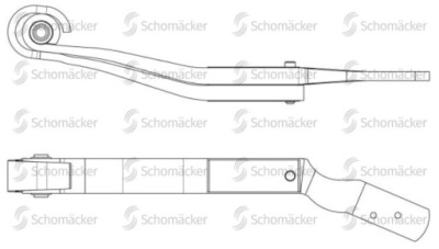 Рессора scania schomäcker 90237000, o.e. 1916217 фото №1