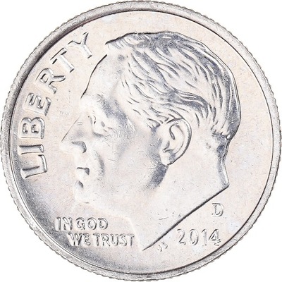 Moneta, USA, Dime, 2014