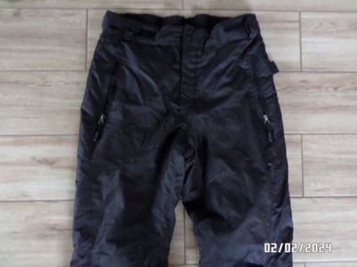 czarne firmowe spodnie narciarskie-xl-44-CRIVIT