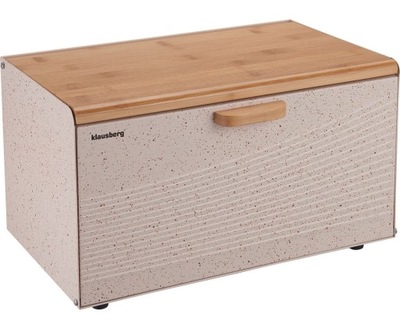 CHLEBAK STALOWO-DREWNIANY DWUSTRONNY KLAUSBERG KB-7465 KREMOWY KLAUSBERG