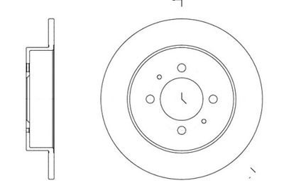 REMSA ДИСКИ ТОРМОЗНЫЕ ТОРМОЗНЫЕ 2 ШТУКИ NISSAN 100 NX 1.6 (B13