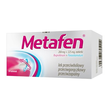 Metafen 200 mg + 325 mg 50 tabletek