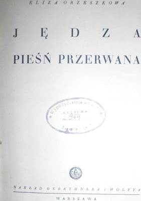 Jędza pieśń przerwana - Eliza Orzeszkowa