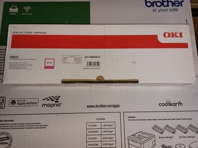 Toner OKI C822 magenta p/n 44844614 Oryginał