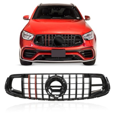 Mercedes glc x253 c253 amg 2019+ решётка радиатора panamericana gt brabus style фото №1