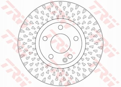 TRW ДИСК HAM. DB P. W176 A-KLASA 12-/ W246 B-KLASA 11-