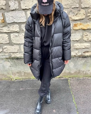 Zara puchowa kurtka oversize XS