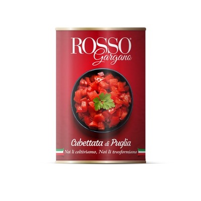 Pomidory Rosso Gargano Pelati kostka 400g