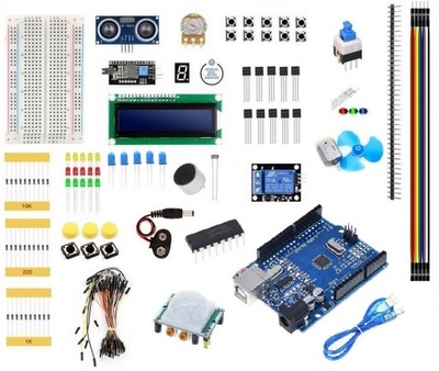 Zestaw startowy EDU MOTOR z silnikiem do nauki programowania C++ Arduino