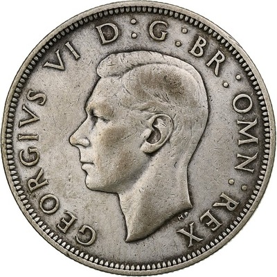 Wielka Brytania, George VI, 1/2 Crown, 1938, Londo