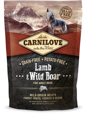 CARNILOVE Grain-Free Adult Lamb & Wild Boar - Jagnięcina i Dzik 1,5kg