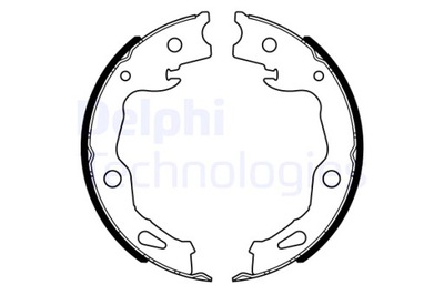 DELPHI КОЛОДКИ ТОРМОЗНЫЕ КОМПЛЕКТ