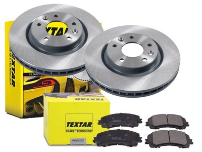 Гальмівні диски гальмівні колодки textar перед renault koleos ii 296mm фото №1