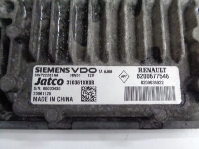Scenic ii megane ii lift 2,0 dci блок керування коробки фото №1
