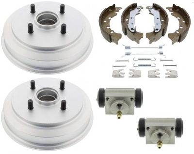 Тормозные барабаны цилиндрики тормозные колодки задняя ford fiesta v fusion abs фото №1