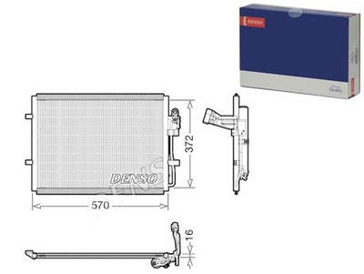 КОНДЕНСАТОР КОНДИЦИОНЕРА MAZDA 3 5 1.6D 12.08- DENSO