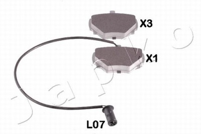 JAPKO 51L07 КОМПЛЕКТ КОЛОДОК ШАЛЬМІВНИХ, ГАЛЬМА TARCZOWE