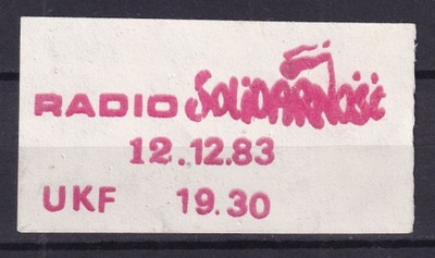 1983 Radio Solidarność wizytówka