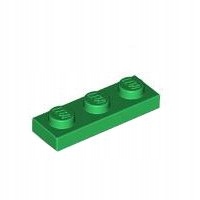 Lego Płytka 1x3 Zielona 1szt 3623 4107758 Nowy