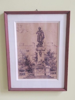 Obraz – Jan Chwierut “Pomnik Adama Mickiewicza”