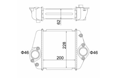 Hart 621 407 радиатор воздуха наддувочный фото №1