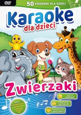 Karaoke ZWIERZAKI - 50 piosenki dla dzieci na DVD