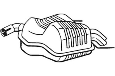 BOSAL SILENCIADOR SISTEMAS DE ESCAPE PARTE TRASERA SAAB 9-3 1.8 2.0 2.0ALK  