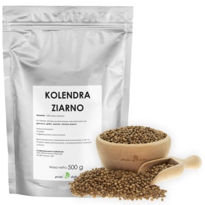 KOLENDRA ZIARNO nasiona kolendry 500g