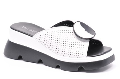 Klapki Venezia G145LEWHOBK006 Białe Rozmiar 38