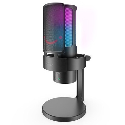 Mikrofon pojemnościowy studyjny Fifine A8 PLUS RGB Plug&Play gamingowy