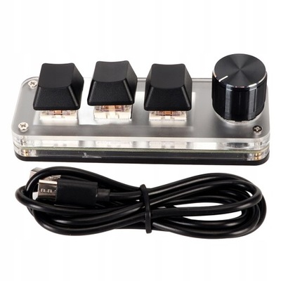 PROGRAMOWALNA KLAWIATURA MAKRO Z POKRĘTŁA