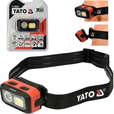 YATO LATARKA LAMPA LED CZOŁOWA Z CZUJNIKIEM RUCHU