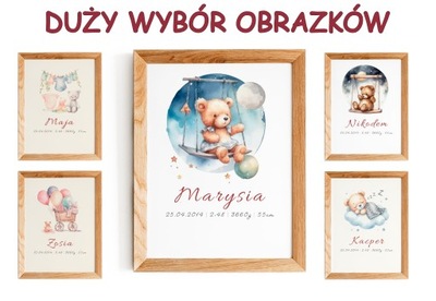 METRYCZKA DLA DZIECKA PREZENT NA NARODZINY BOHO A3 [3M-A3]