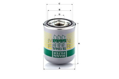 Mann-filter фільтр осушувача повітря вкладиш осушувача m41x1.5mm фото №1