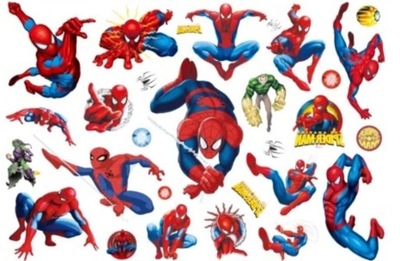Tatuaż zmywalny dla dzieci spiderman marvel pająk człowiek spider sieć
