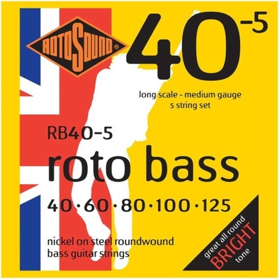 Struny do gitary basowej Rotosound RB 40-5