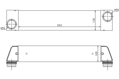 Nissens 96657 радиатор воздуха наддувочный фото №1