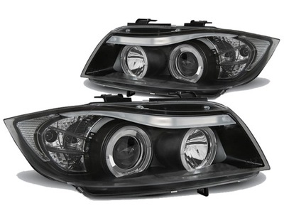 FAROS REJILLAS DO BMW E90/E91 OD 03.2005 DO 08.2008 ANILLOS LENTES  