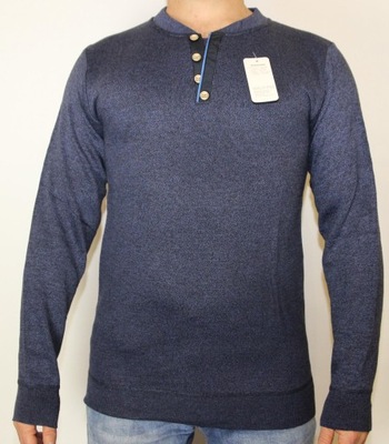 Sweter MĘSKI bluzka Swetrowa bluza guziki XL