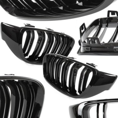 Решётки радиатора решётка радиатора решётка радиатора решётка do bmw 4 f32 f33 f36 2013- black блеск фото №1