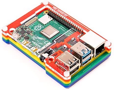 Pibow Coupé 4 - Rainbow obudowa dla Raspberry Pi 4 B