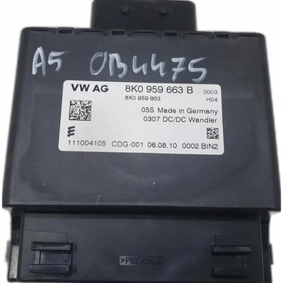 Модуль стабілізатор напруги audi a5 8k0959663b фото №1
