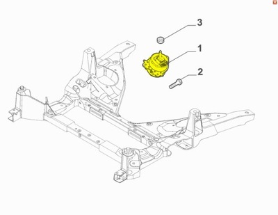 Подушка двигателя левая alfa romeo giulia 2.2 rwd фото №1