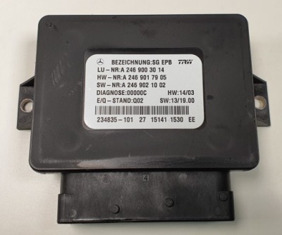 Модуль тормоза ручного mercedes w176 a2469003014 фото №1